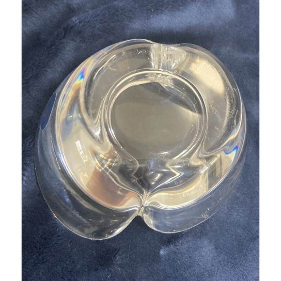 Vintage Royal Copenhagen Lotus Clear Crystal Votive Candle Holder - Picture 5 of 6